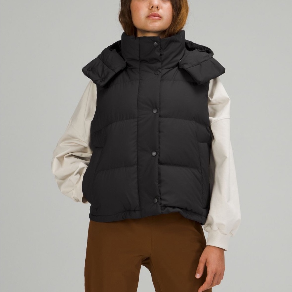 Lululemon wunder puff cropped vest
